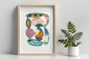 Mandarina Estudio · Equilibrio en azules